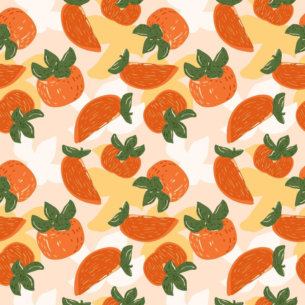 Digital Print Of Persimmon Fruit Background