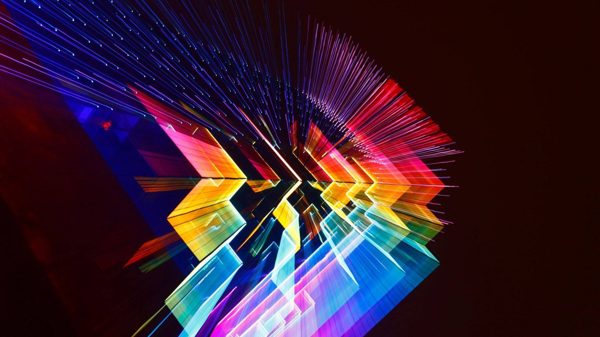 Digital Rainbow Abstract Background