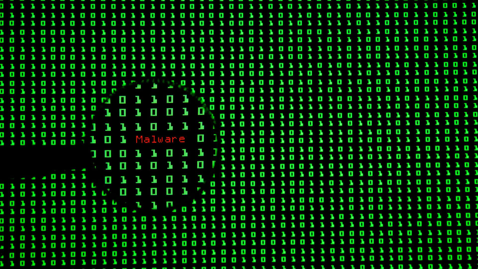 Digital Representation Of Malware Threat Background