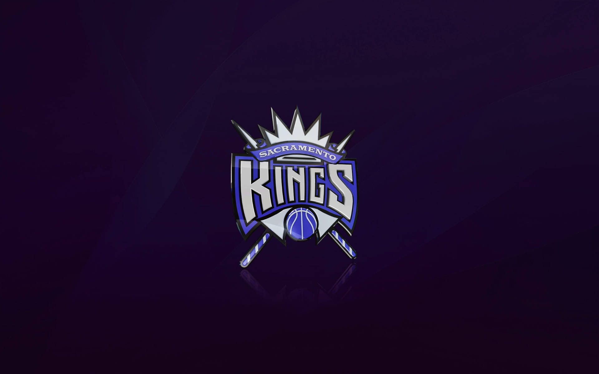 Digital Sacramento Kings Logo In Blue Background