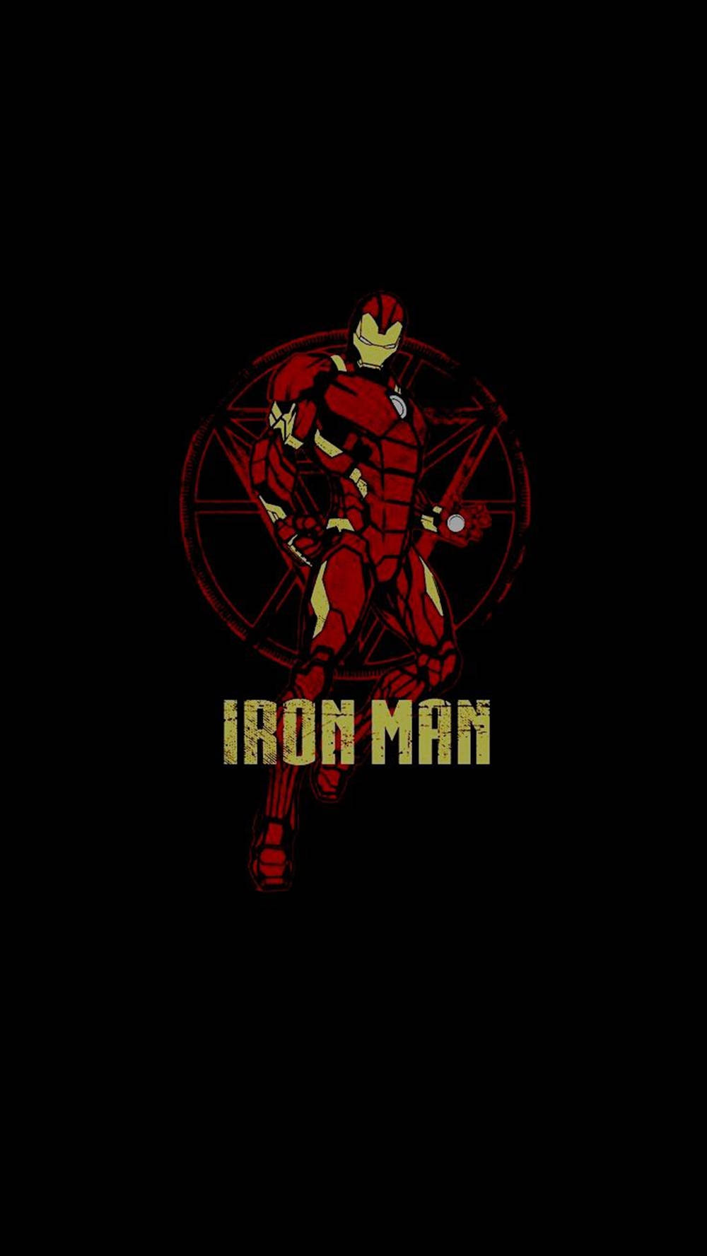 Digital Sketch Iron Man Phone Background