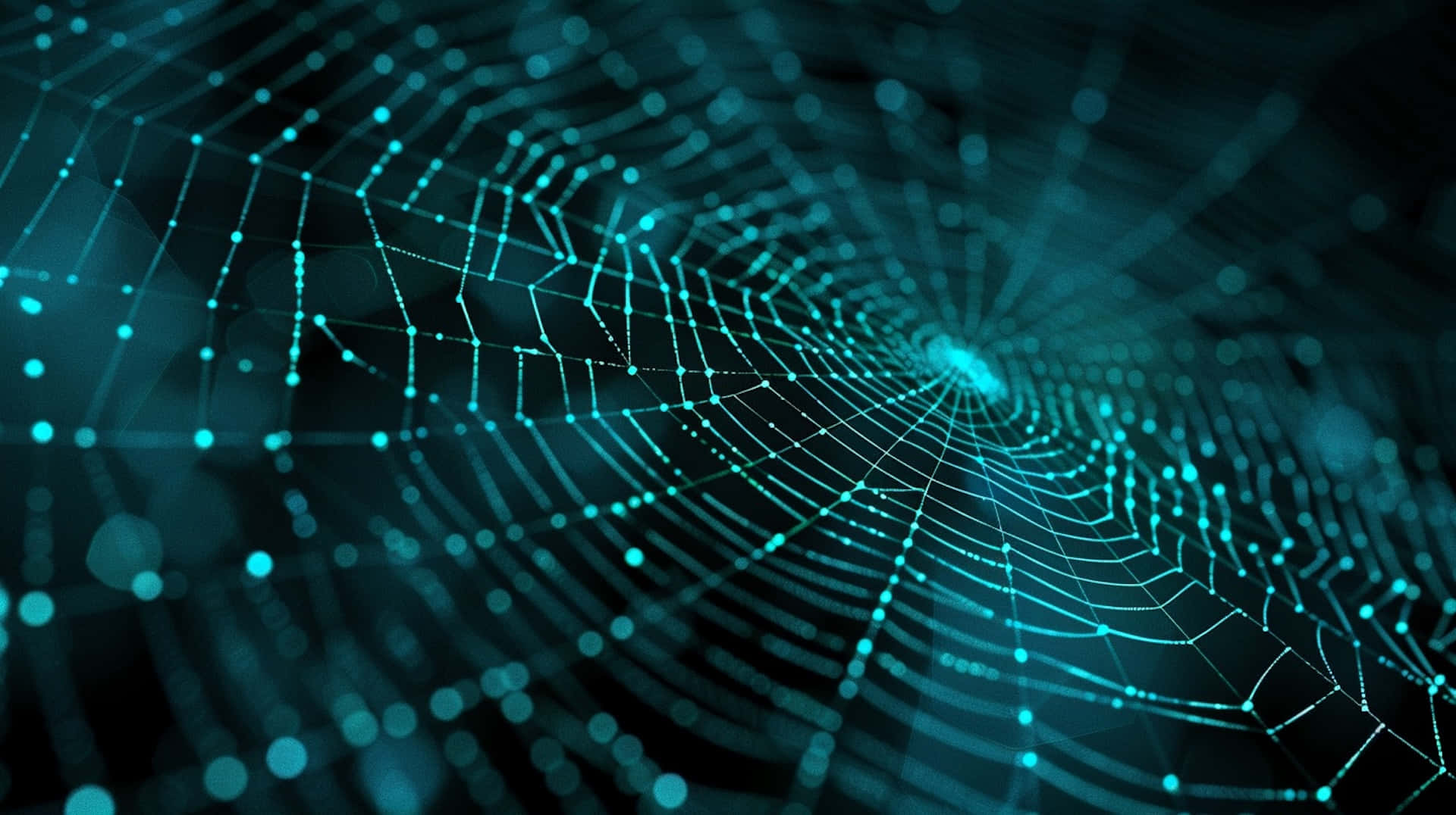 Digital Spider Web Network Background Background