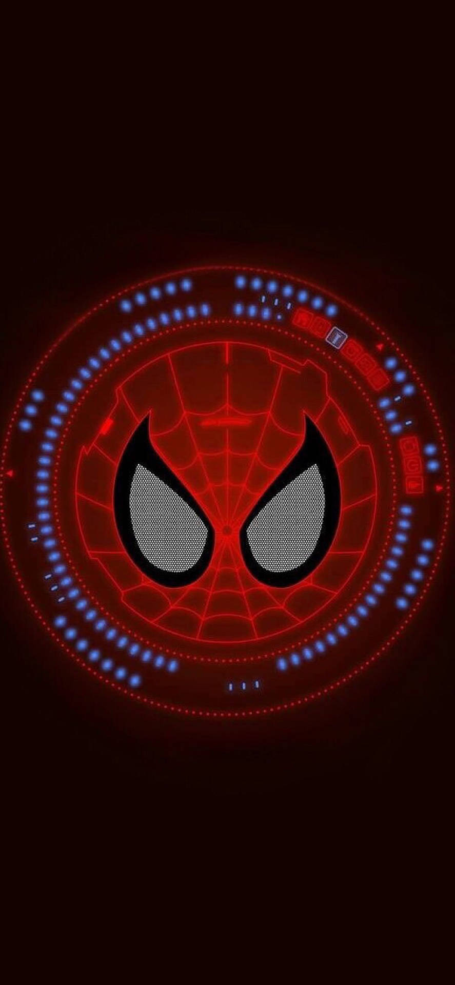 Digital Spiderman Logo Background
