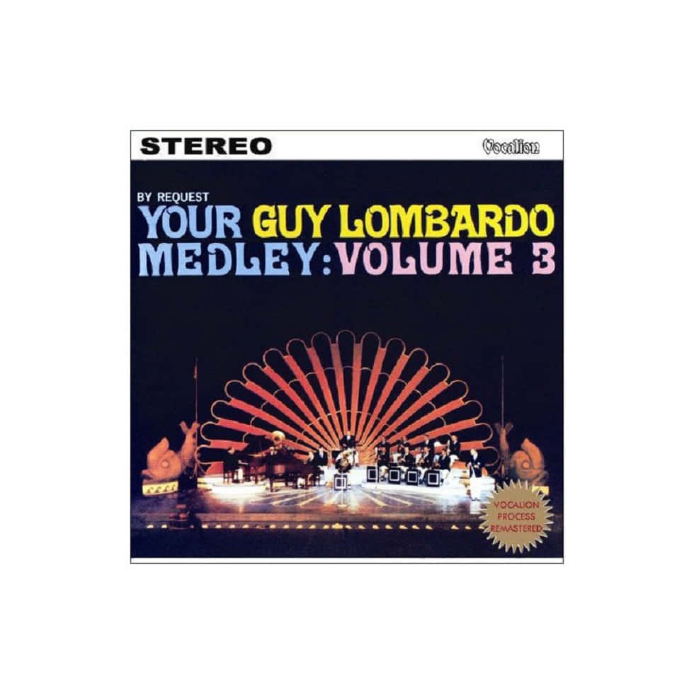 Digital Vinyl Lp Cover Of A Guy Lombard Medley Background