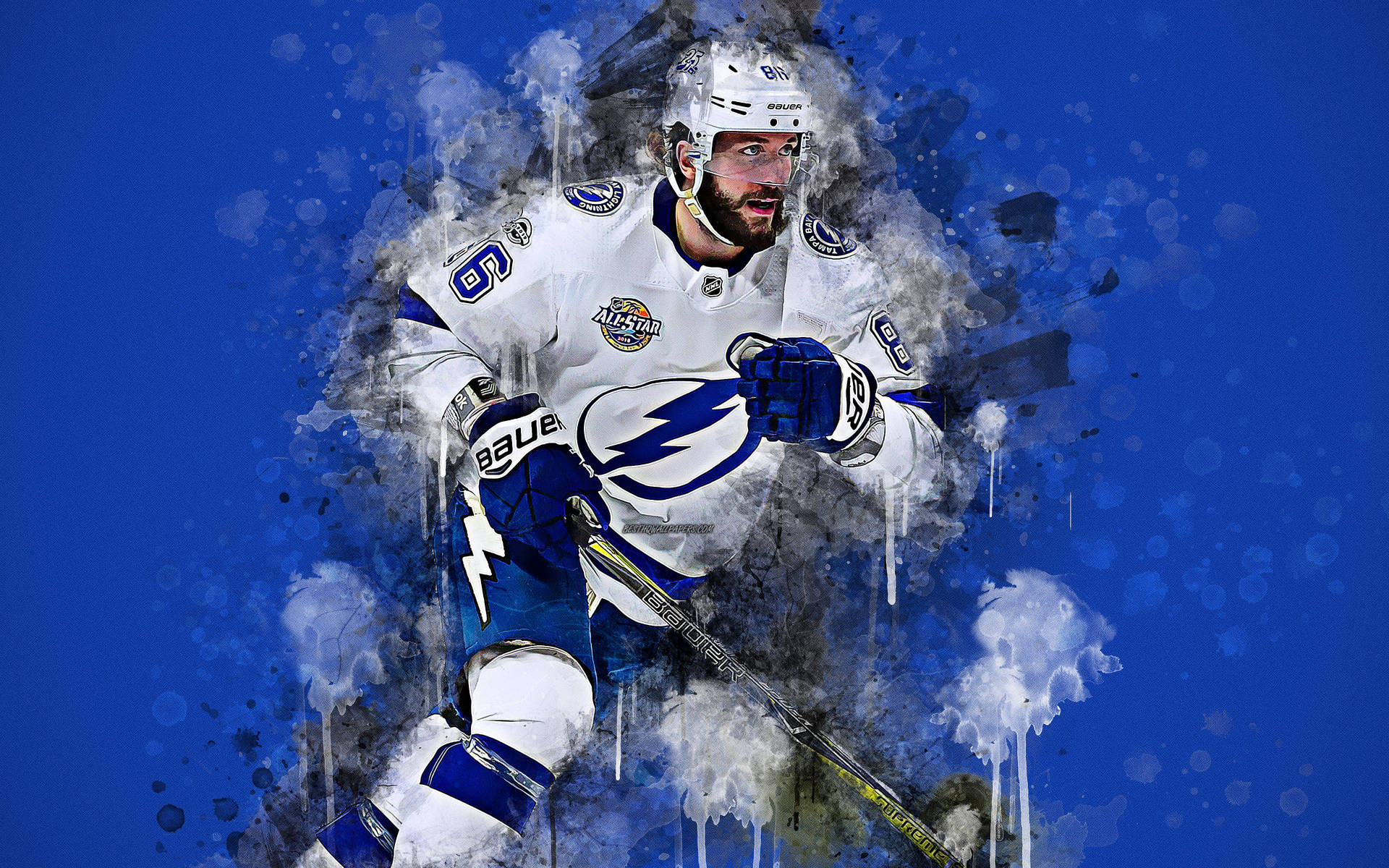 Digitally Painted Art Nikita Kucherov Background