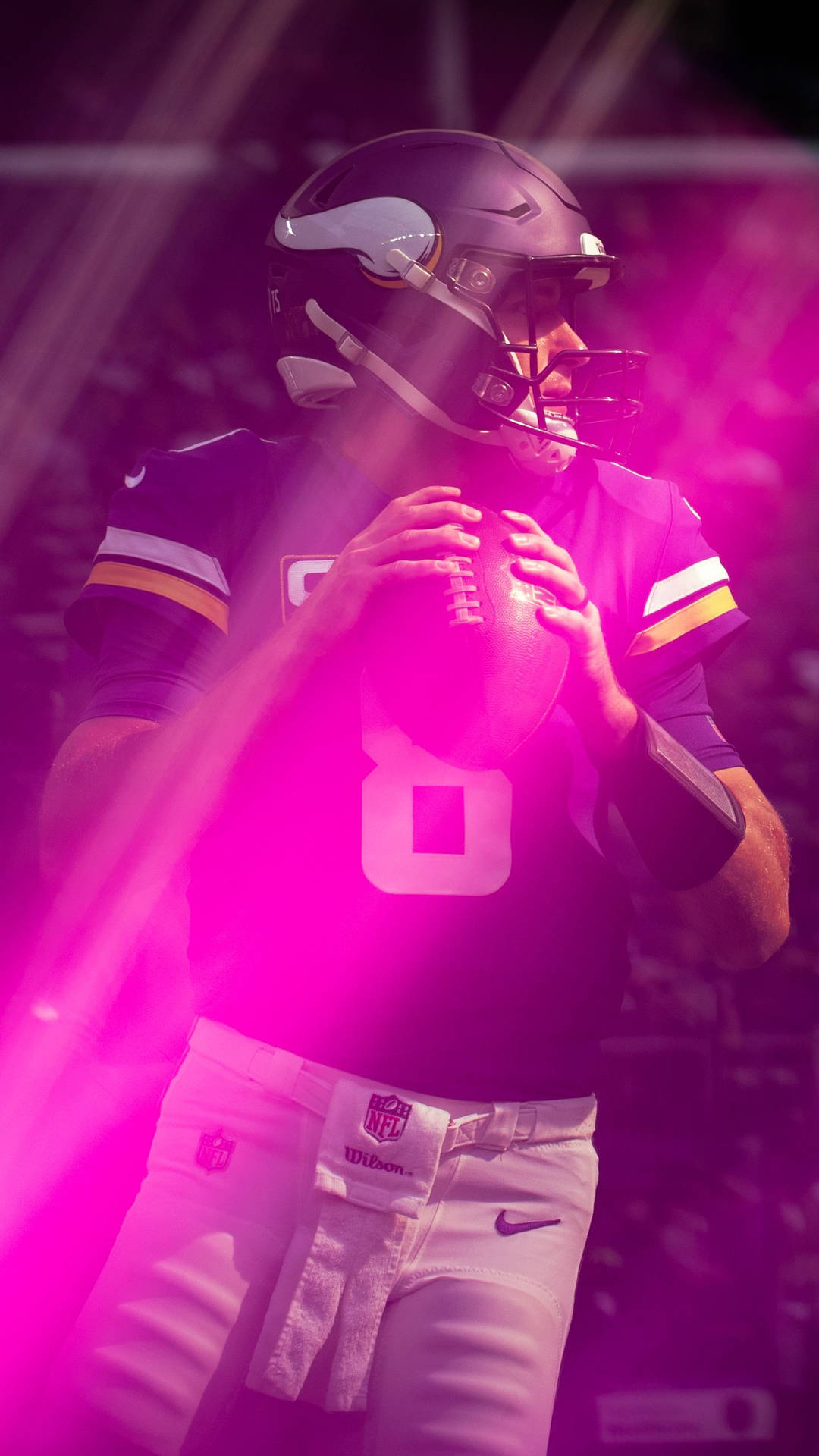 Digitally Painted Kirk Cousins Background