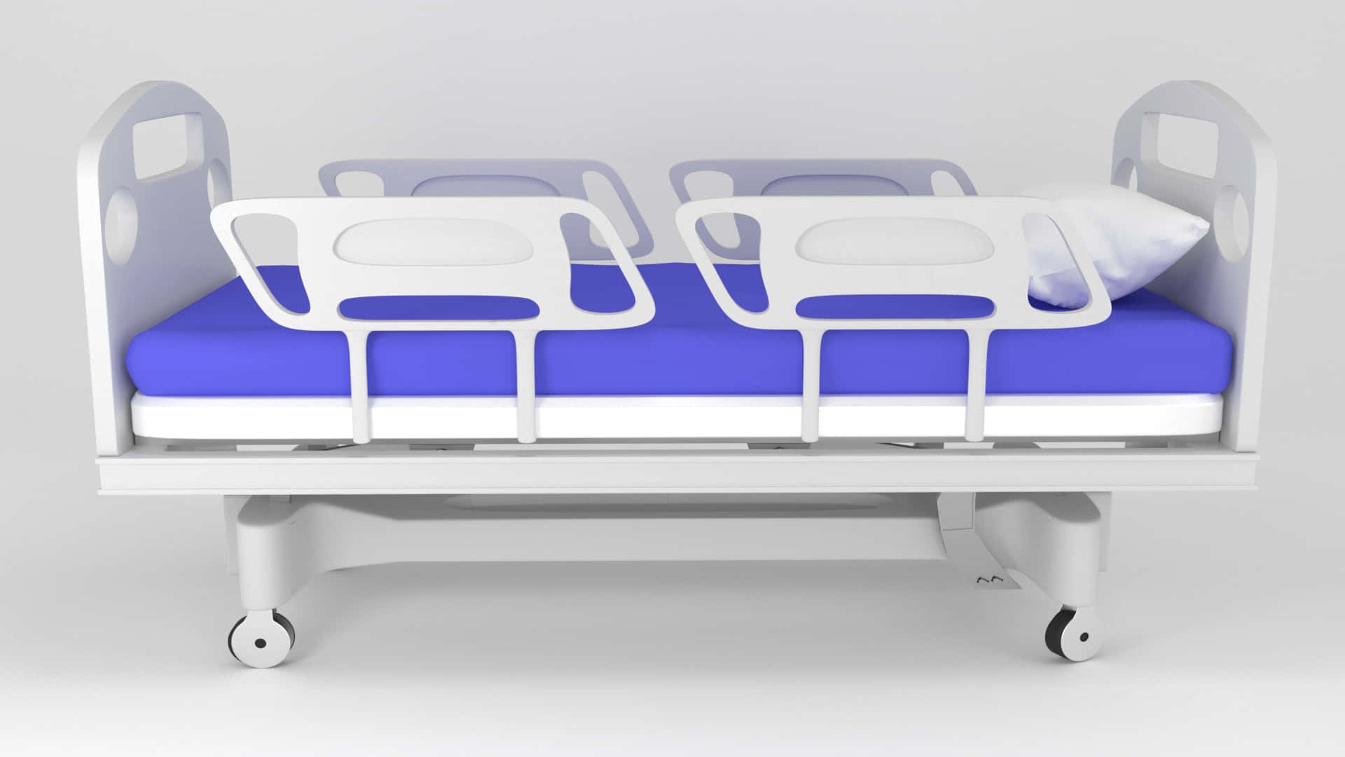 Digitally Rendered 3d Hospital Bed