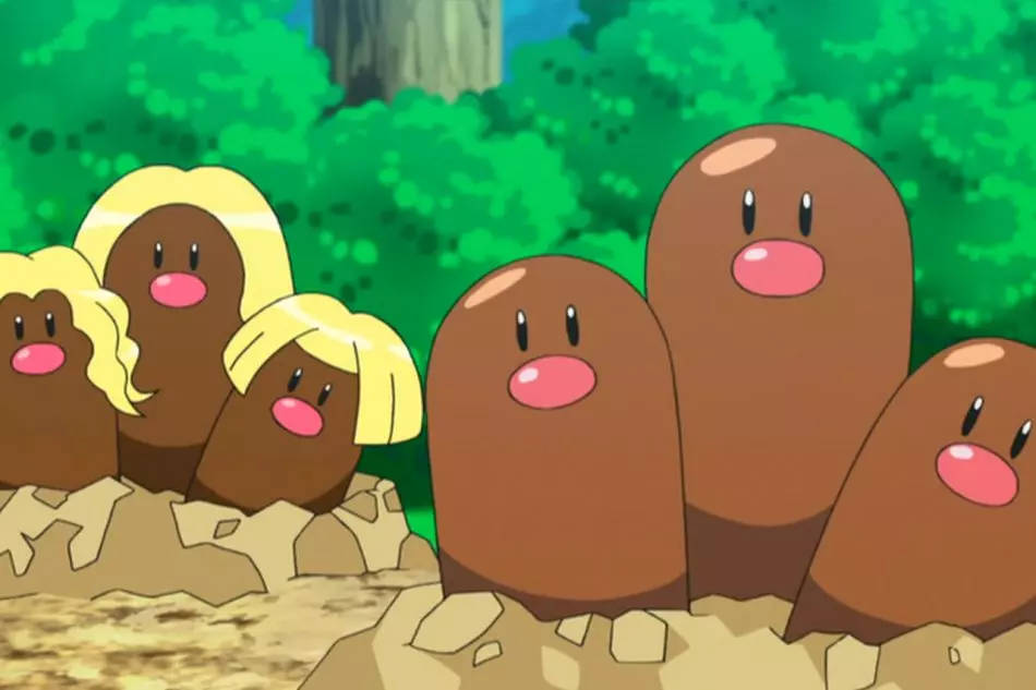 Diglett Dugtrio In Their Primal Form Background