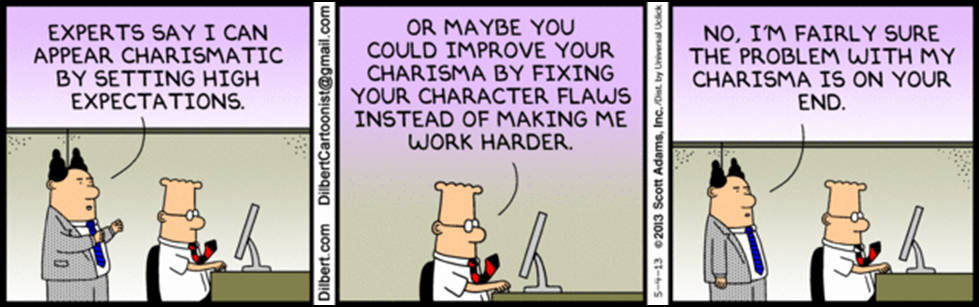 Dilbert Charisma Comic Background