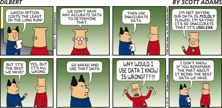 Dilbert Data Sets Comic