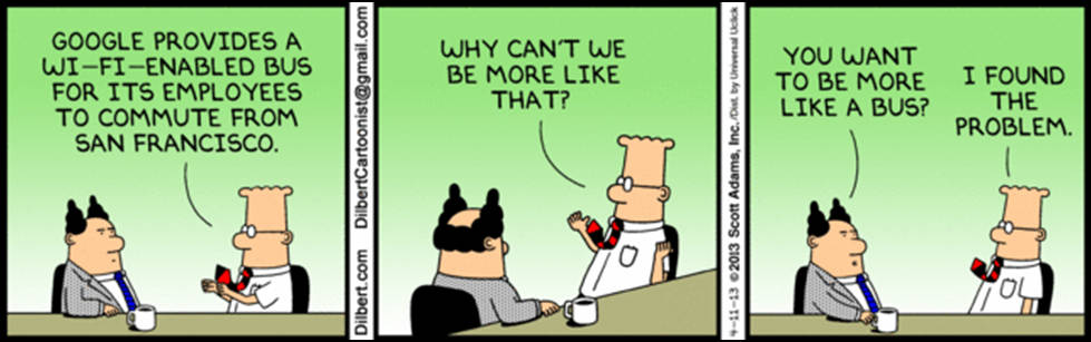 Dilbert Office Transport Comic Background