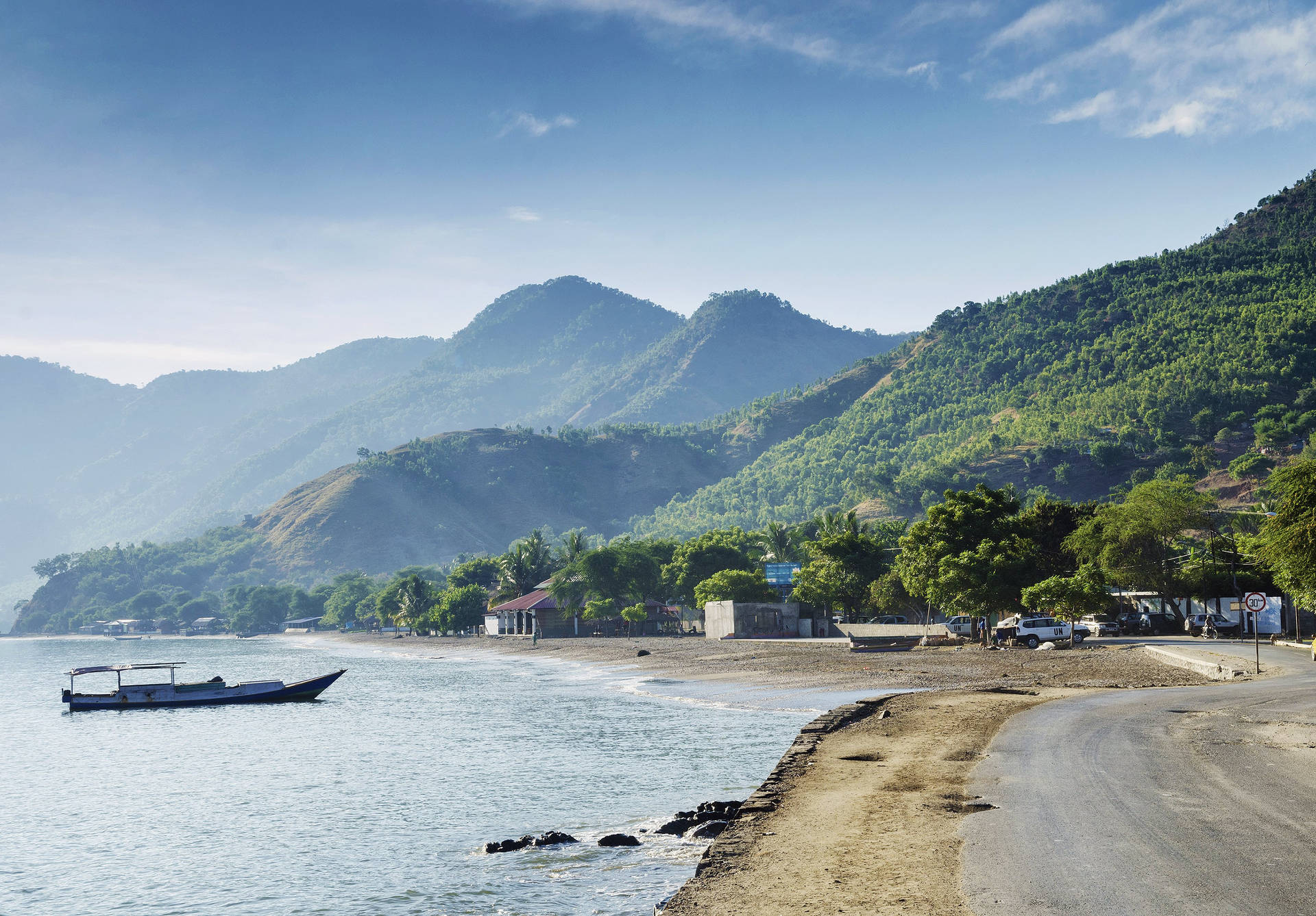 Dili Beach Timor Leste Background