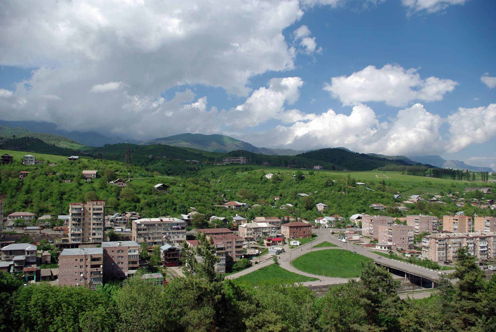 Dilijan Armenia Skyline Background