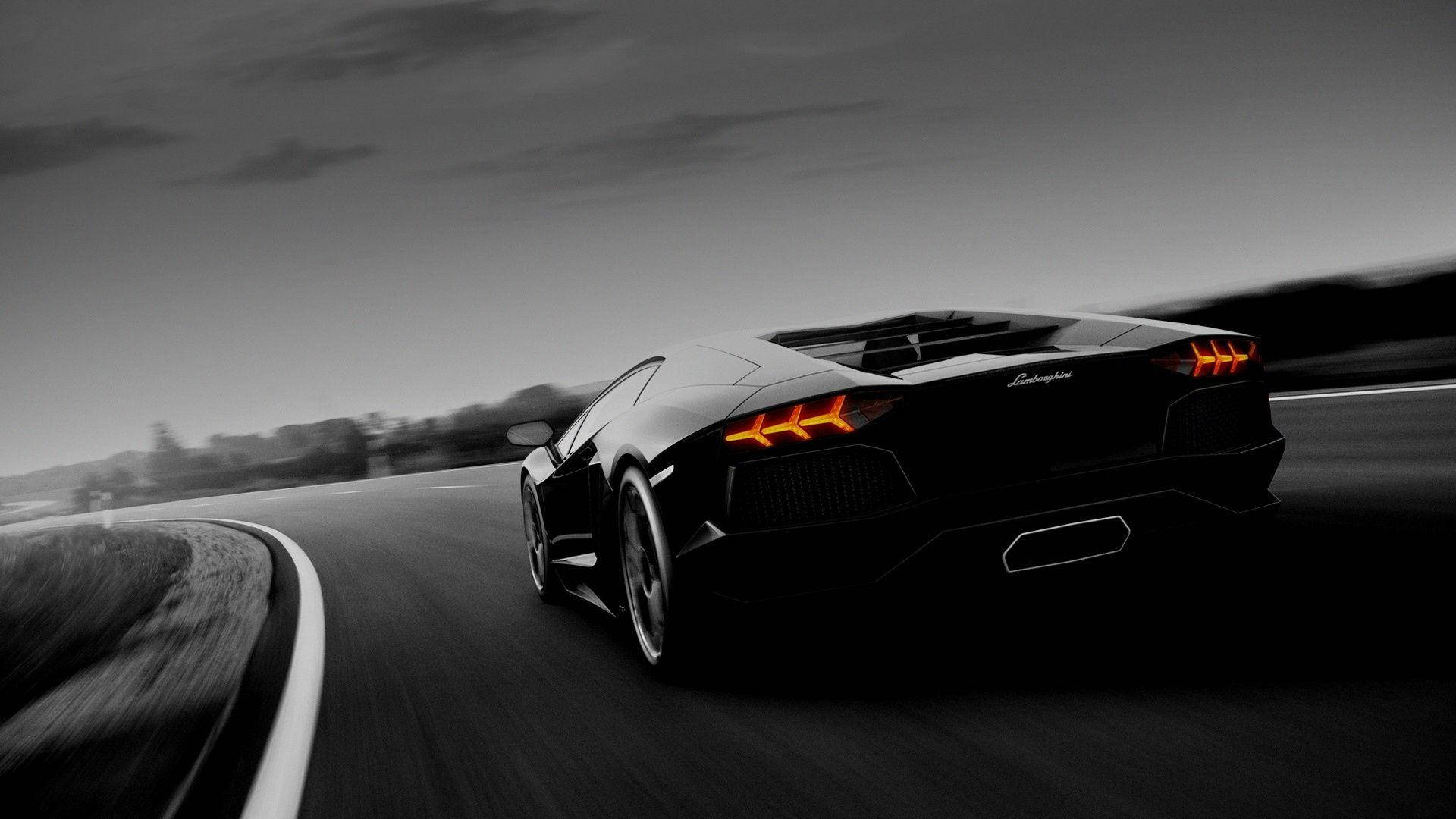 Dim Black Lamborghini Background