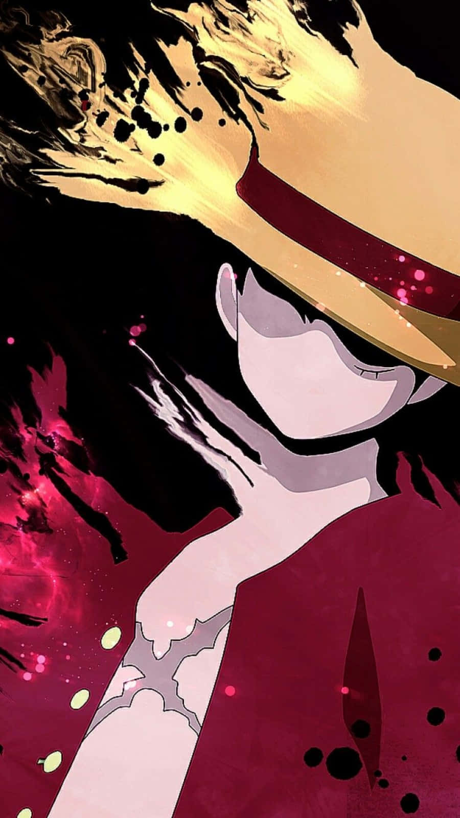 Diminishing Art Of Luffy Phone Background