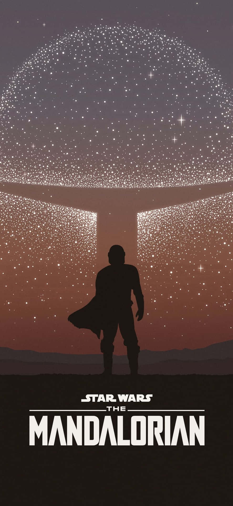 Din Djarin Poster With Mask The Mandalorian Iphone