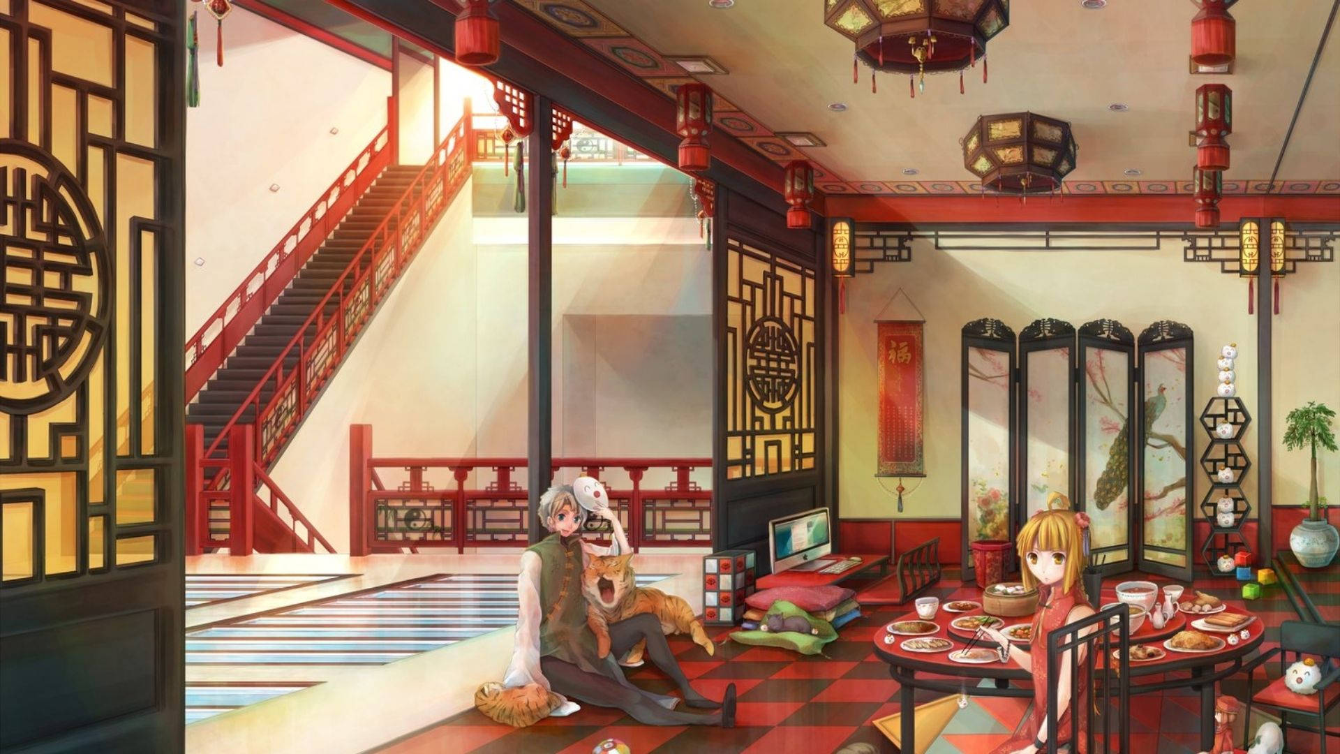 Dining Anime Room Background