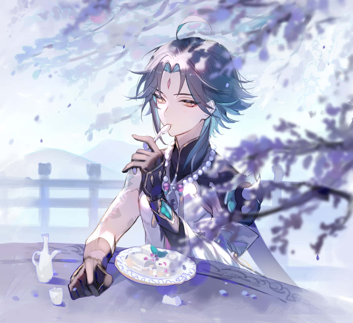 Dining Xiao Pfp Background