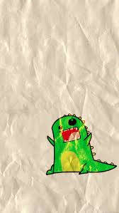 Dino Kawaii Iphone Crumpled Effect Background