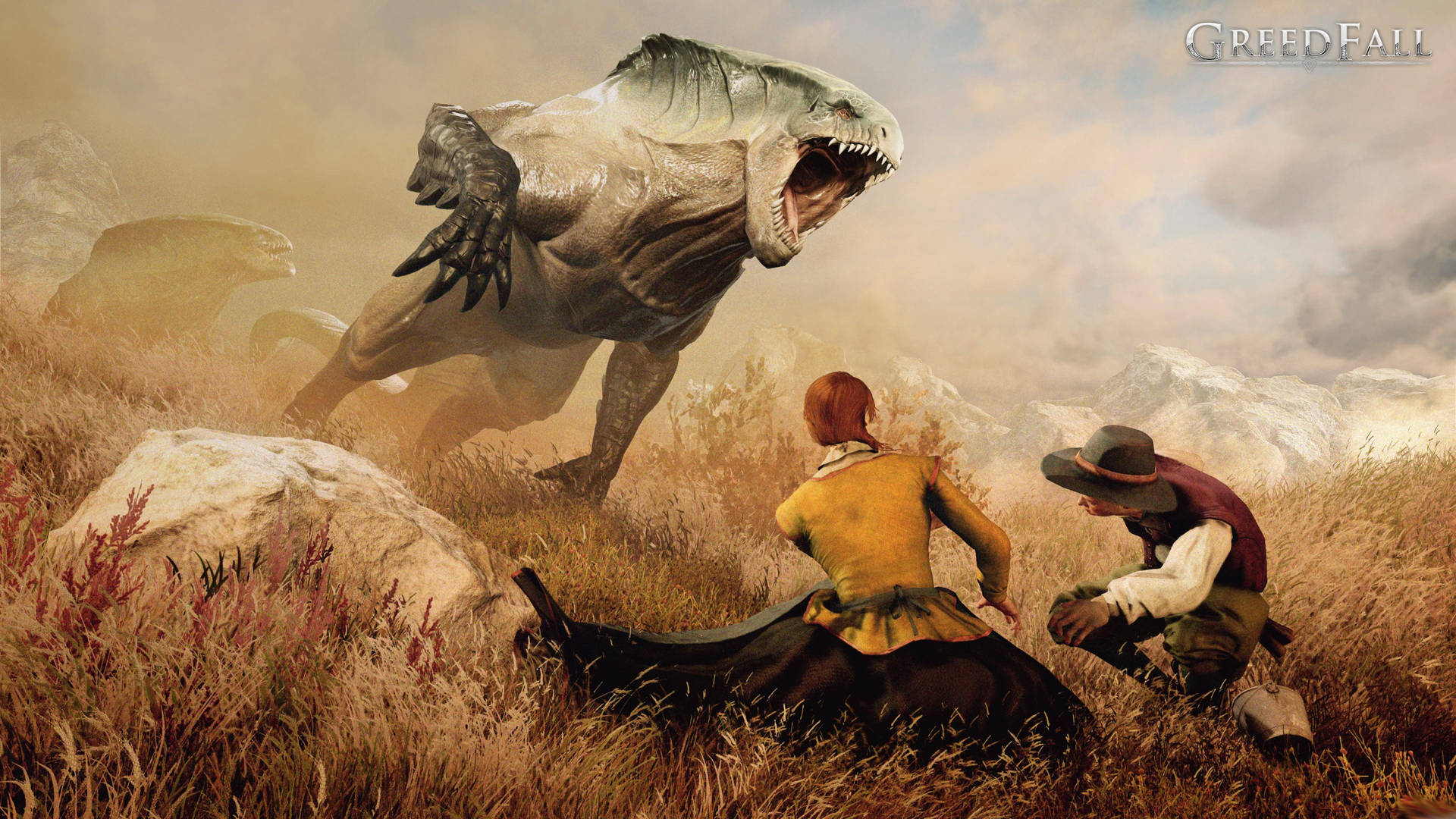 Dinosaur And Greedfall Characters Background