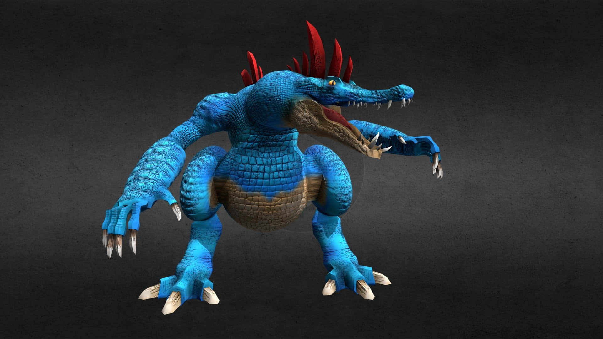 Dinosaur-looking Feraligatr Background