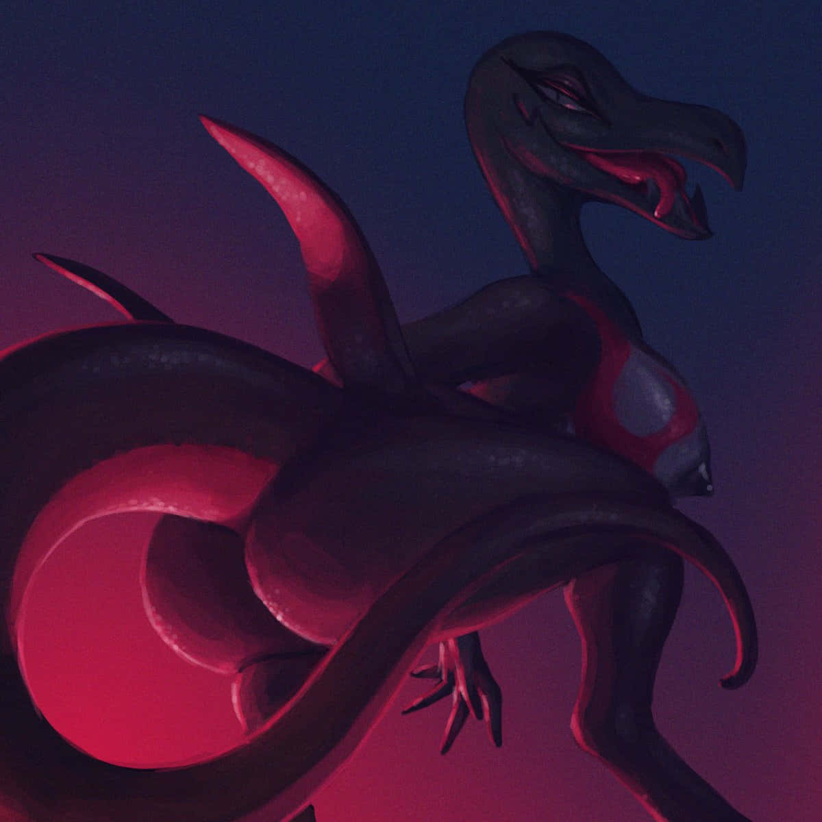 Dinosaur Pokémon Salazzle Background