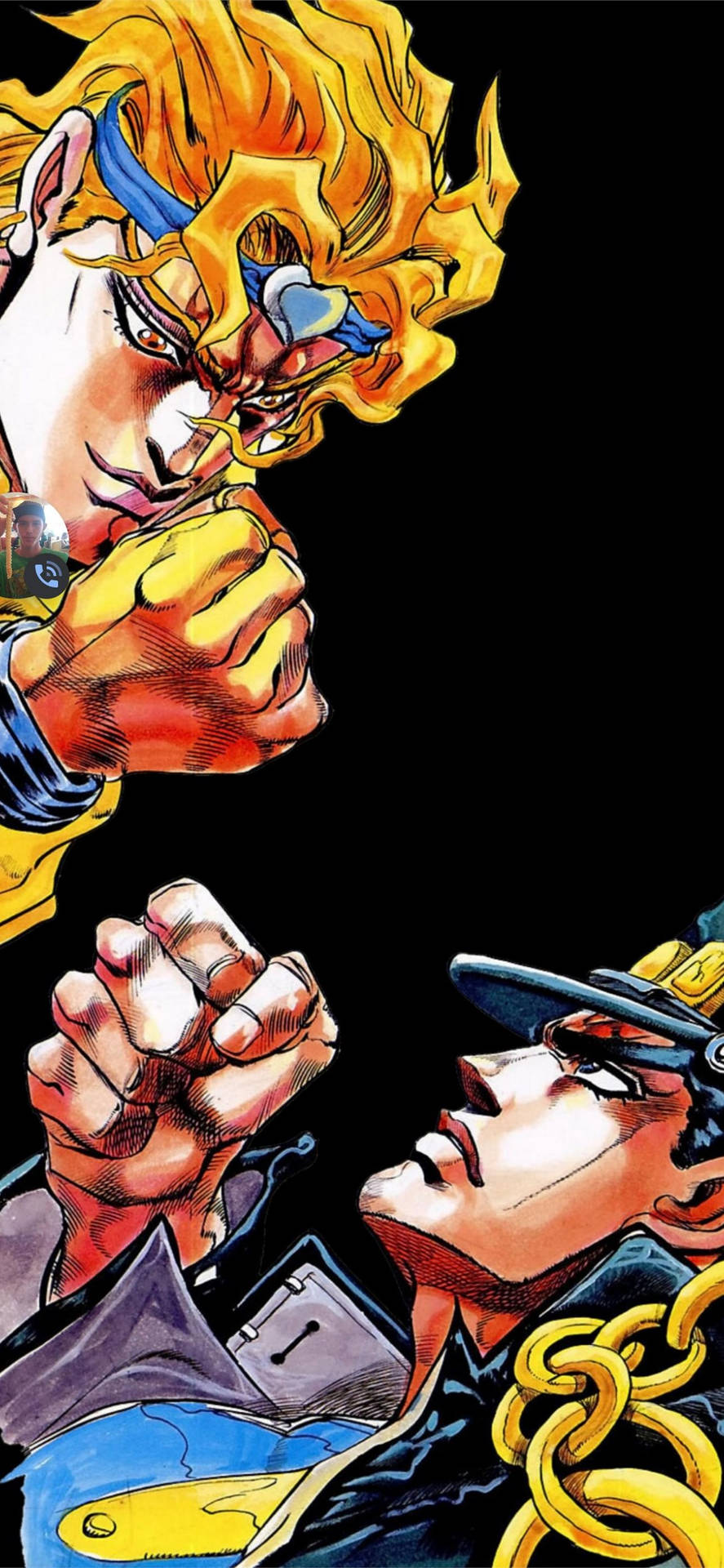 Dio And Kujo Jojo Iphone Background