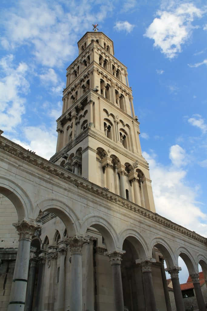 Diocletians Palace Cathedral In The Daytime Background