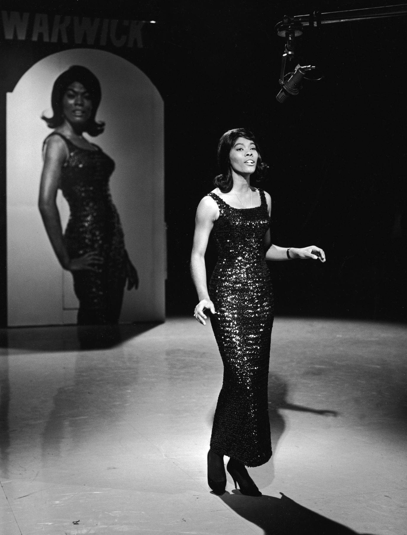 Dionne Warwick On Sequin Dress