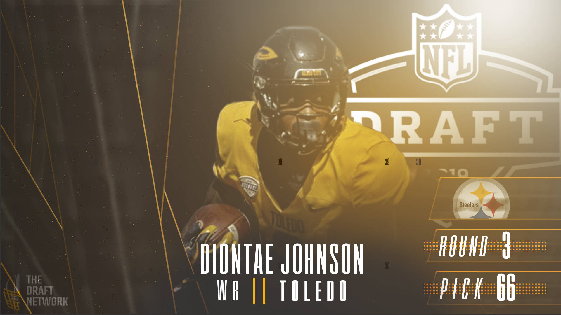 Diontae Johnson Steelers Score Card Nfl Draft