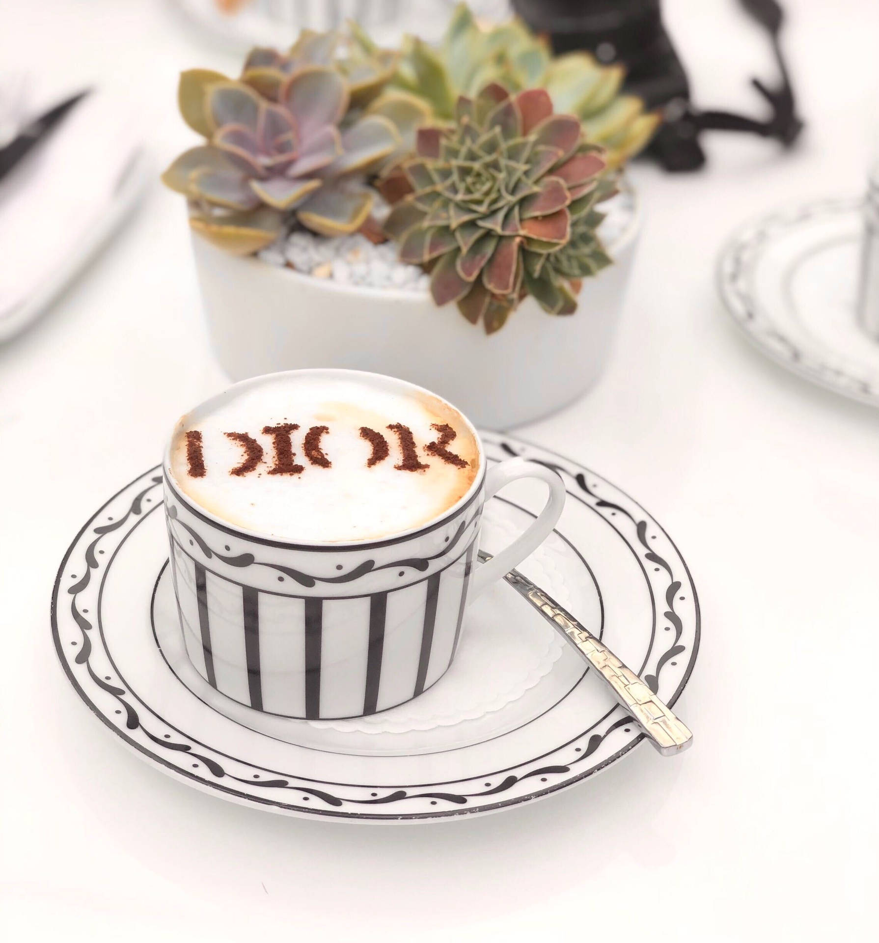 Dior Cafe Cappuccino Background