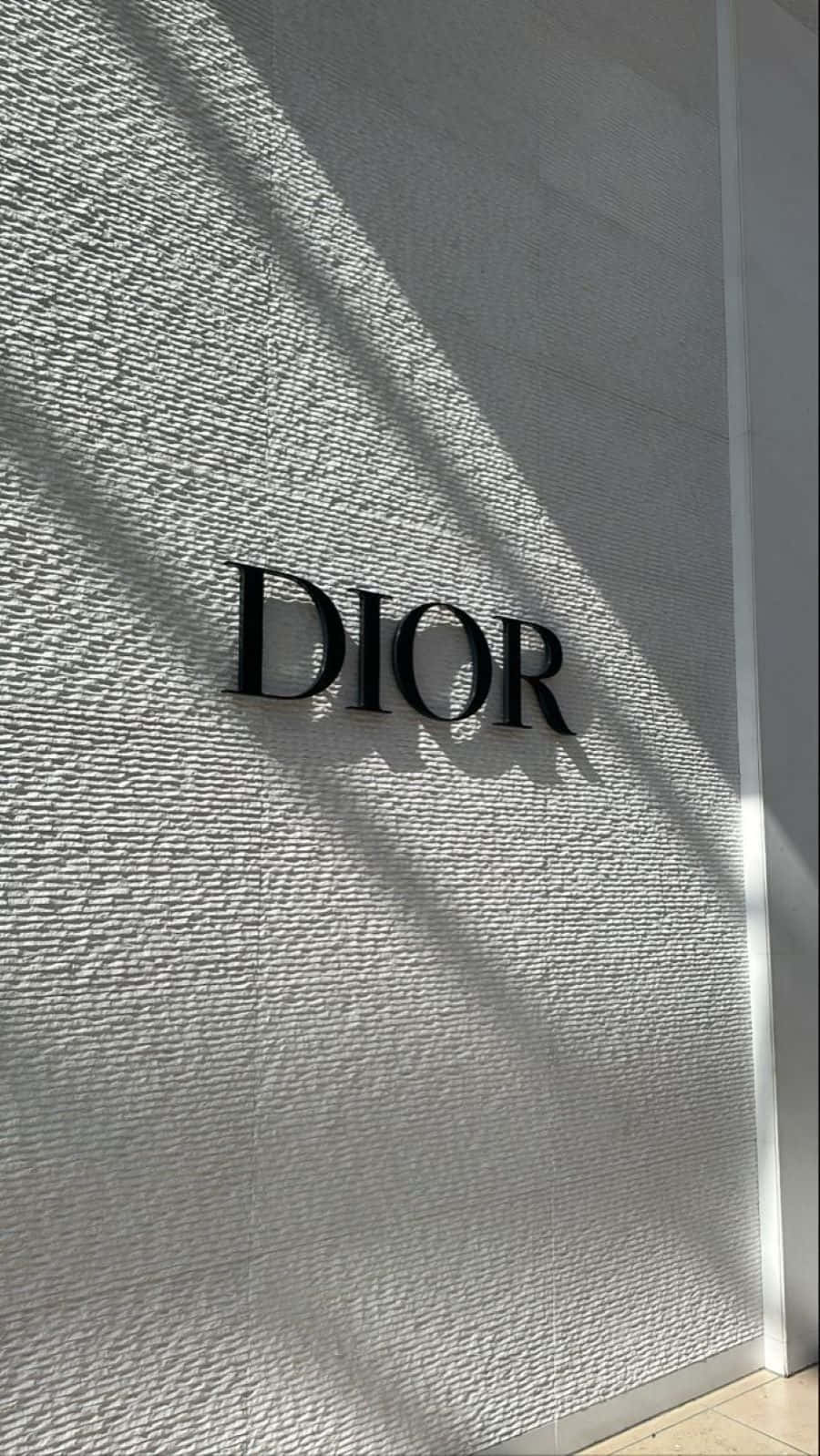 Dior Logo Shadow Wall Background