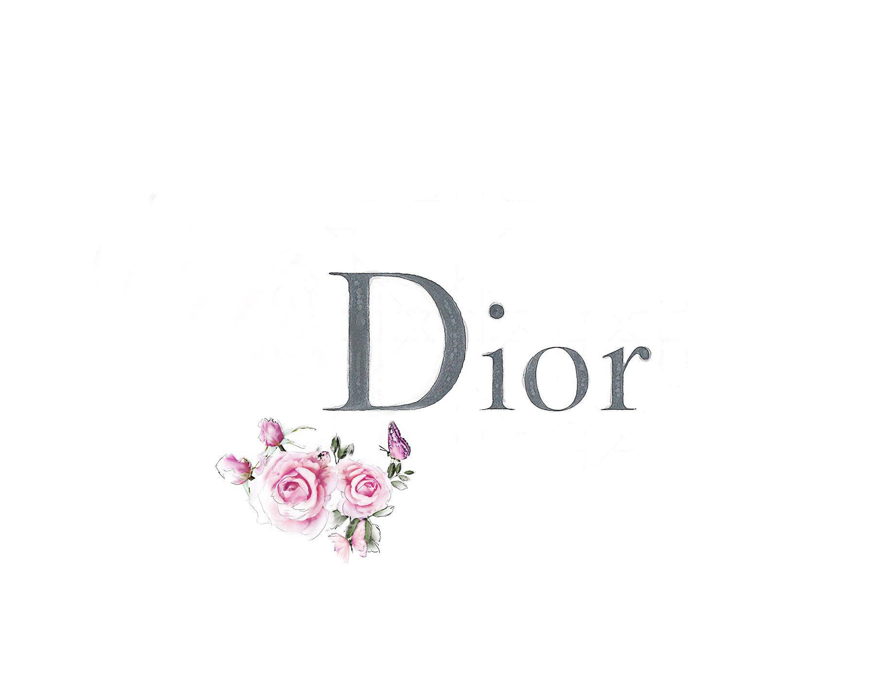 Dior Logo With Flowers