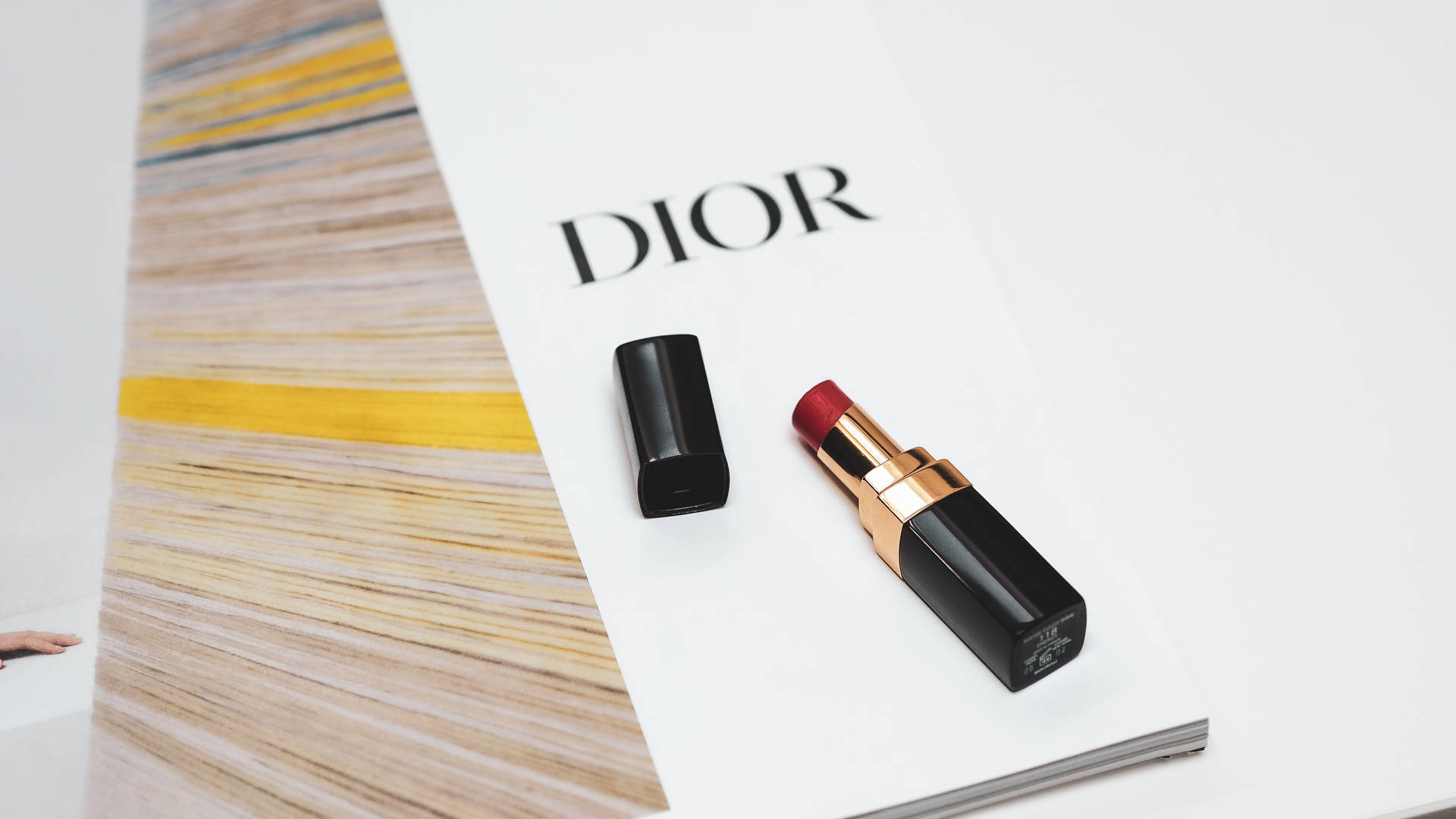 Dior Magazine And Lipstick