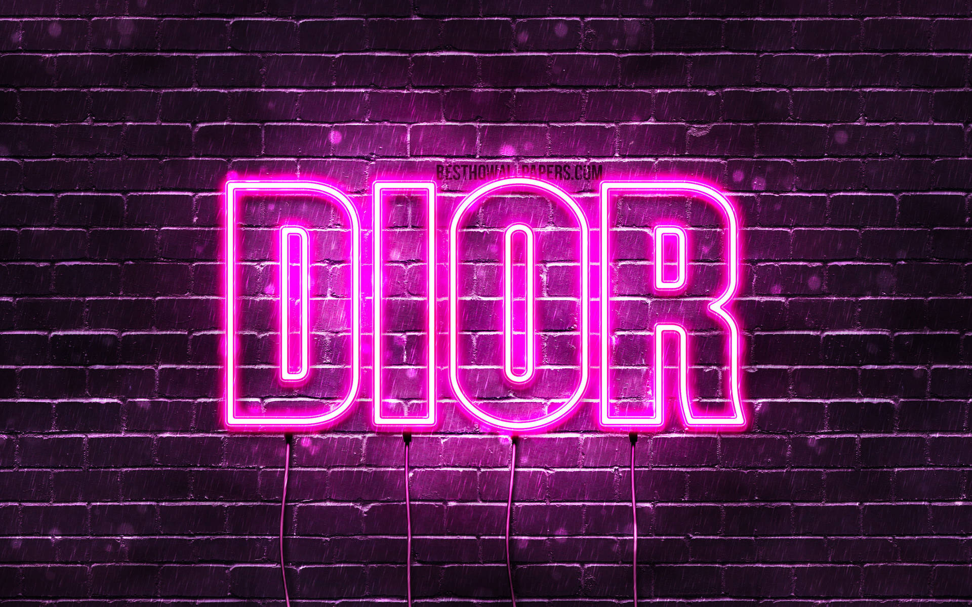 Dior Neon Lights Background