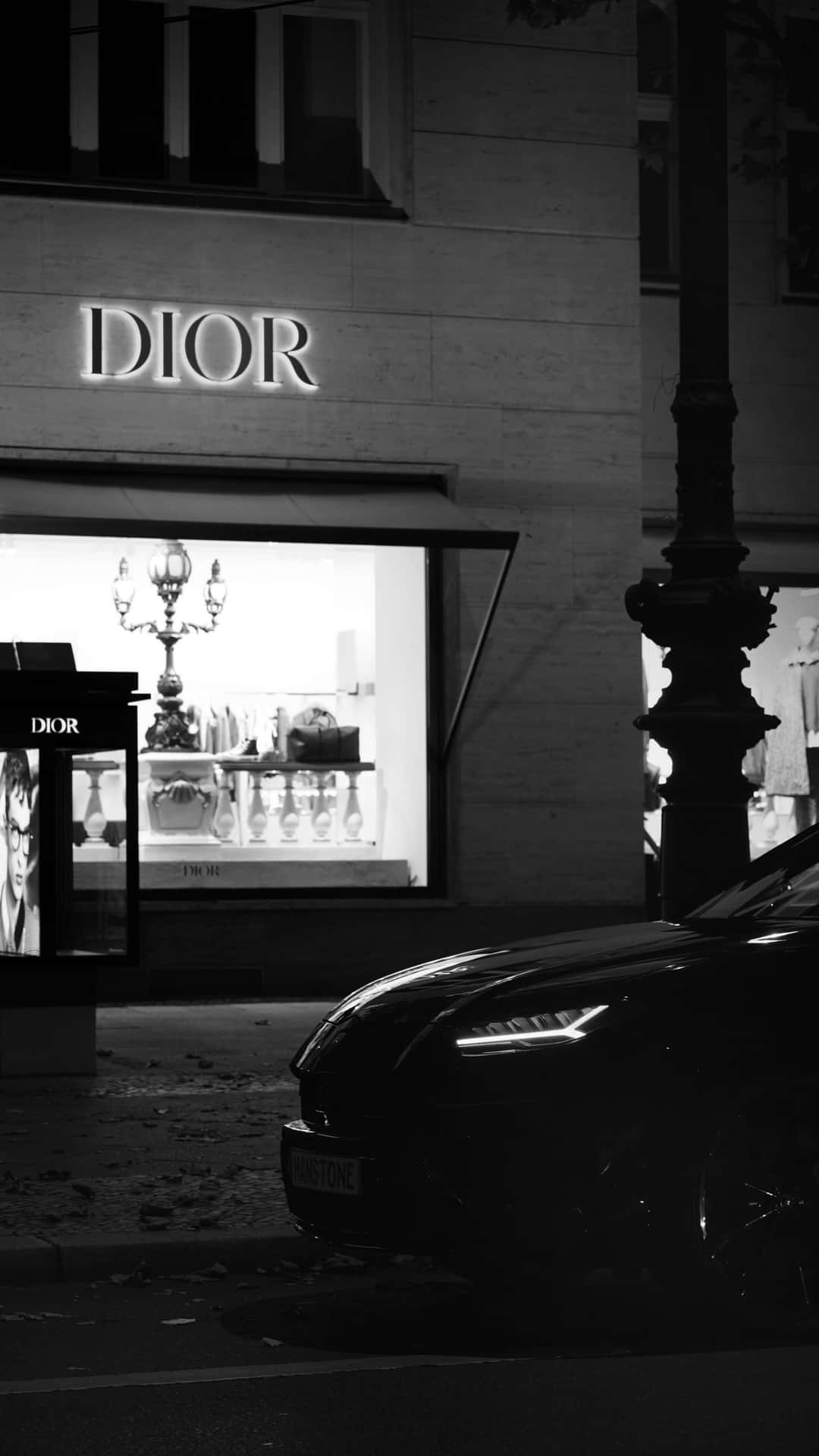 Dior Storefront Night Scene