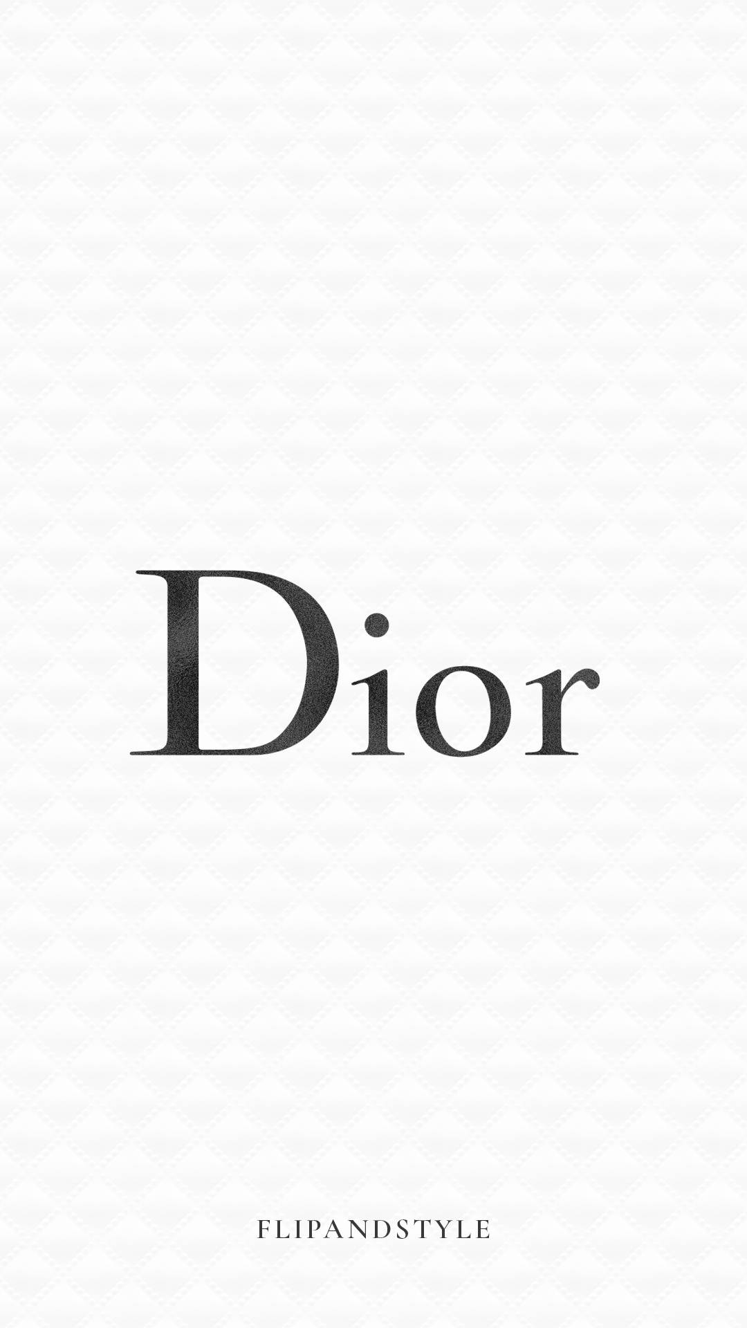 Dior White Minimalist Designer Logo