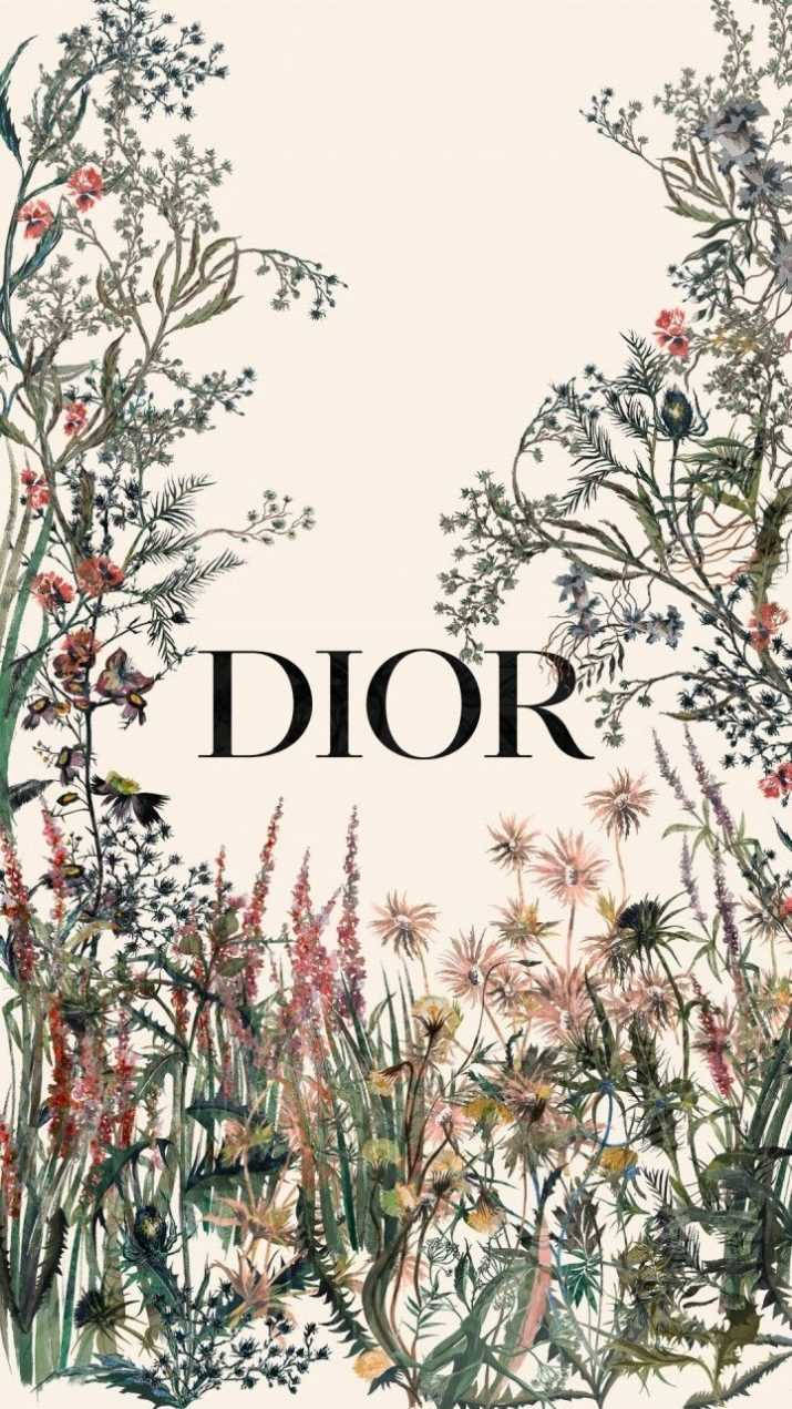 Dior Wild Flower Drawing Background