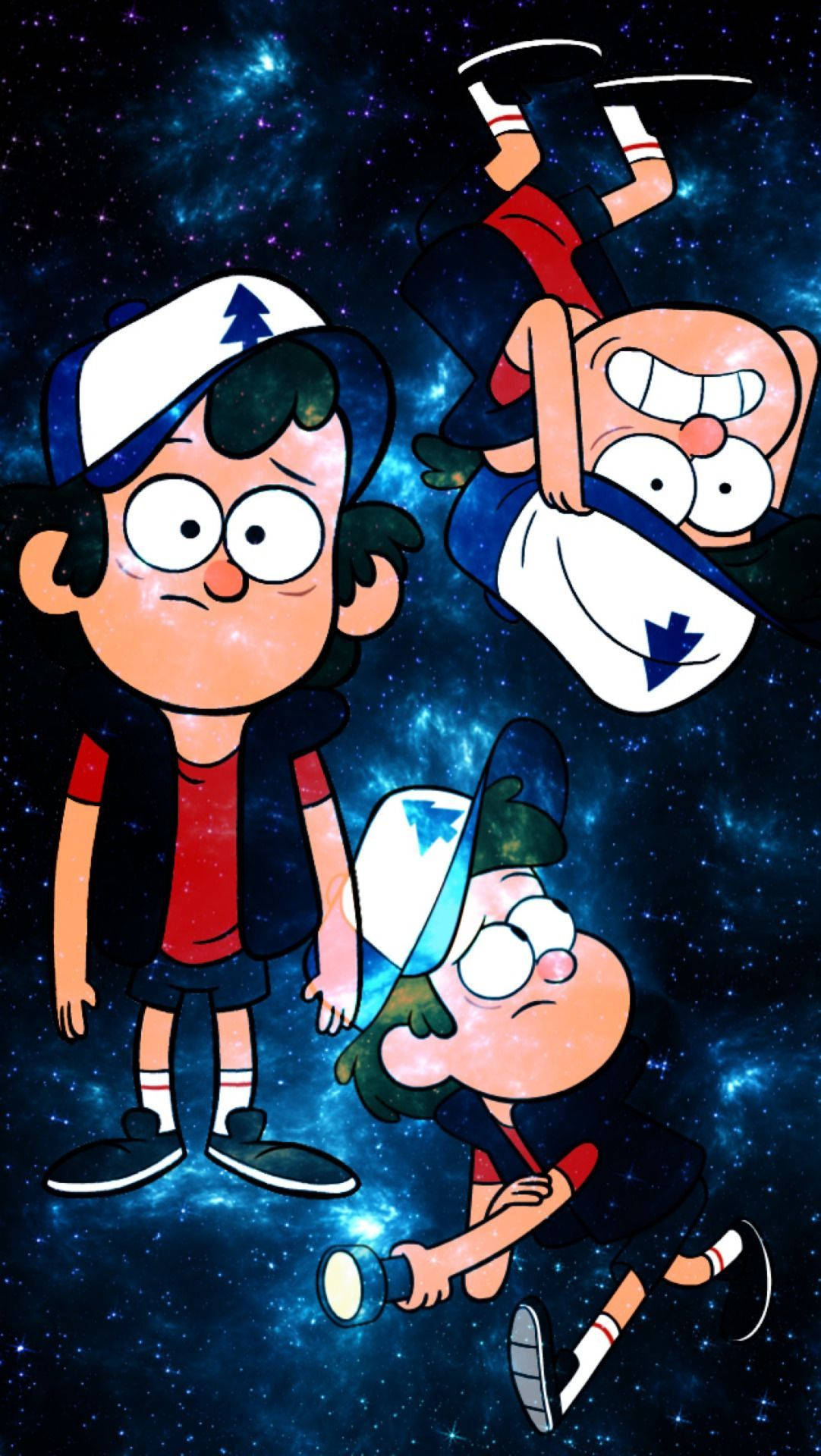 Dipper Pines Blue Galaxy Background