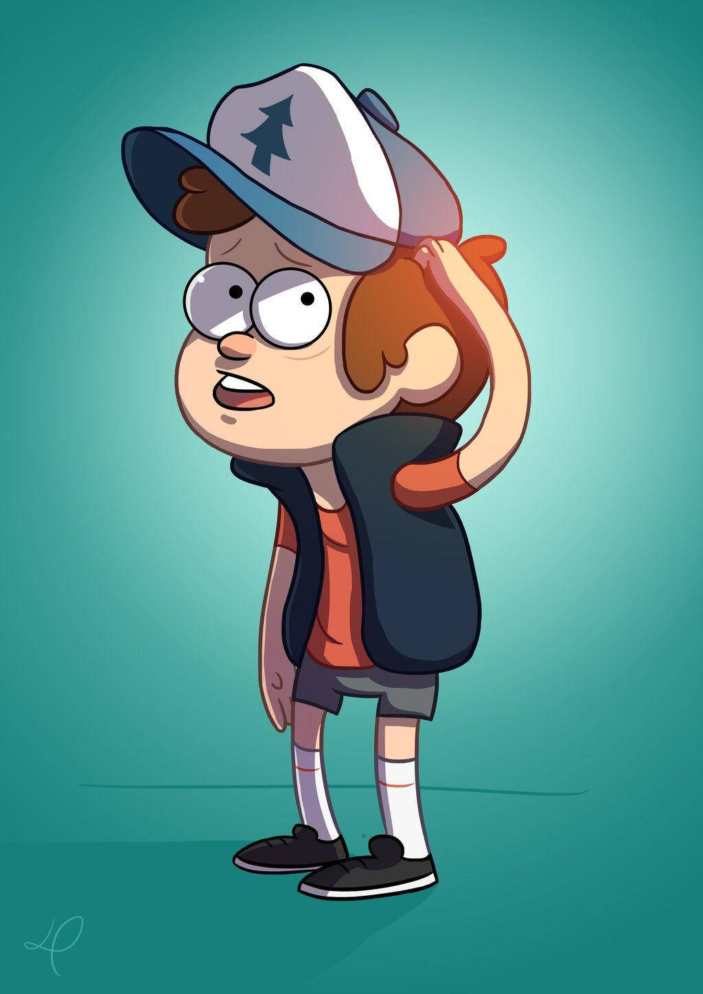 Dipper Pines Blue-green Background Background