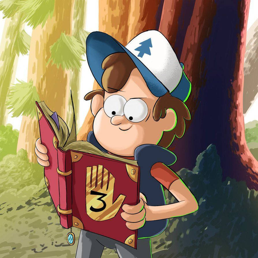 Dipper Pines In The Forest Background
