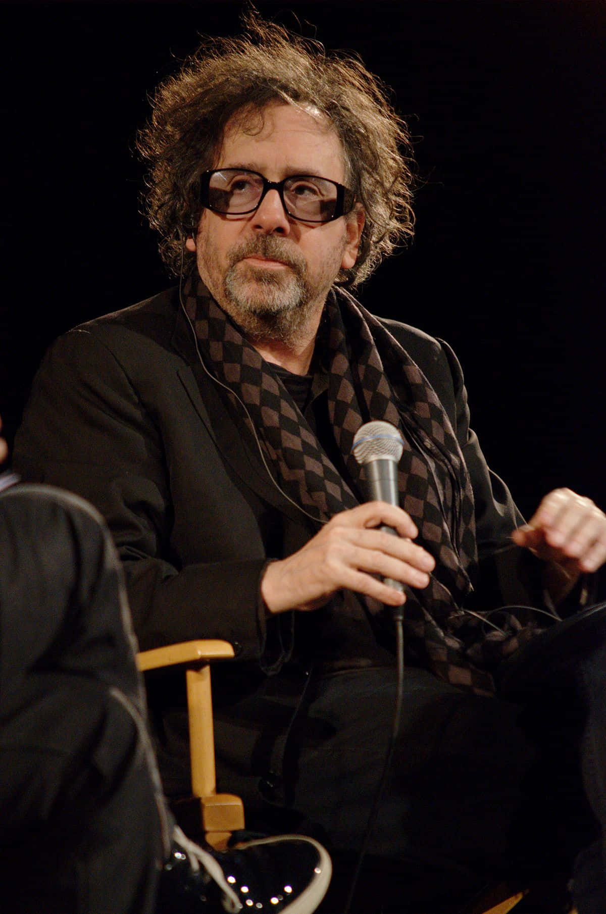 Director Tim Burton Smiles For The Camera