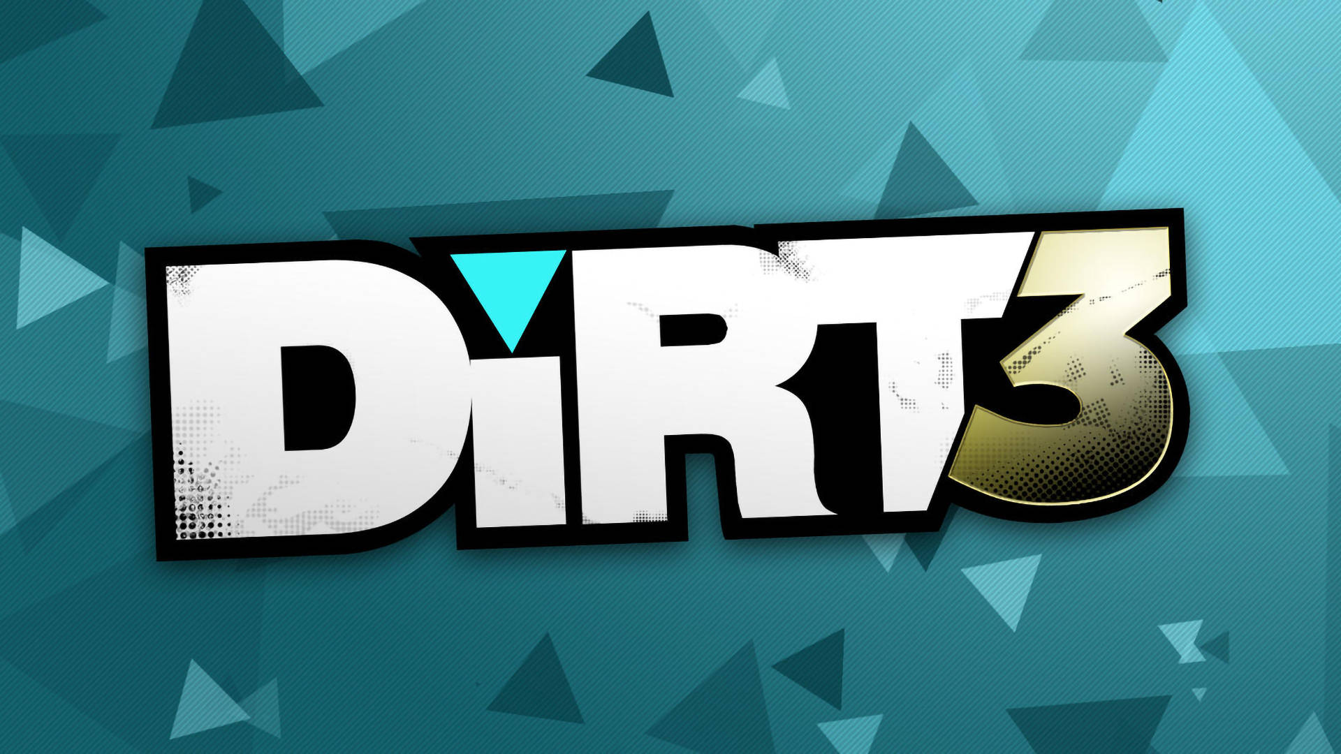 Dirt 3 Logo Blue Background