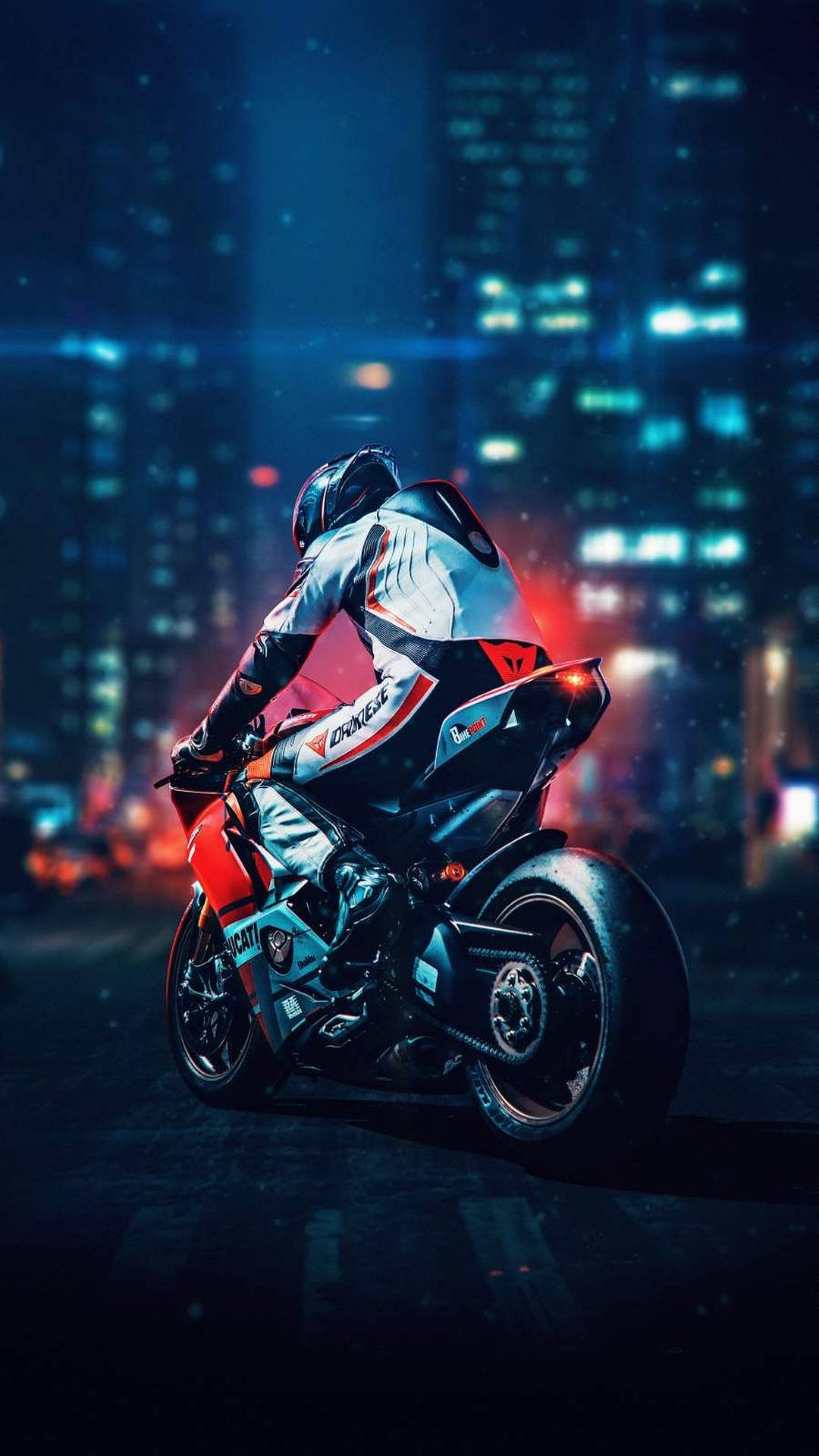 Dirt Bike In The City Background