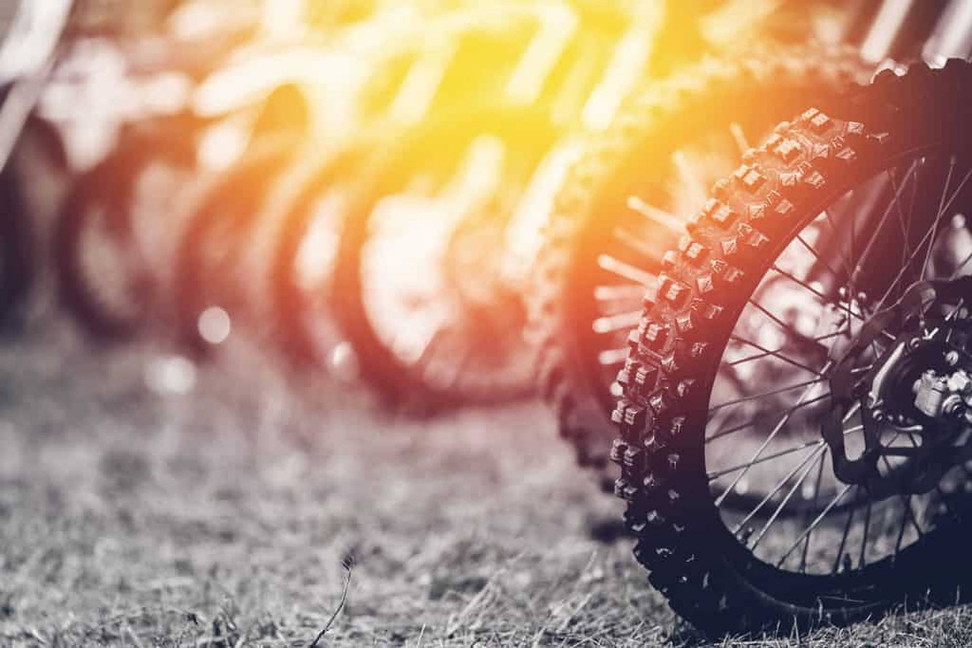 Dirt Bike Wheels Background