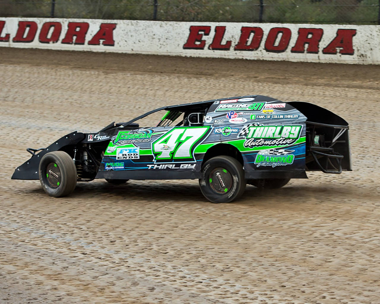 Dirt Car Eldora Speedway Background