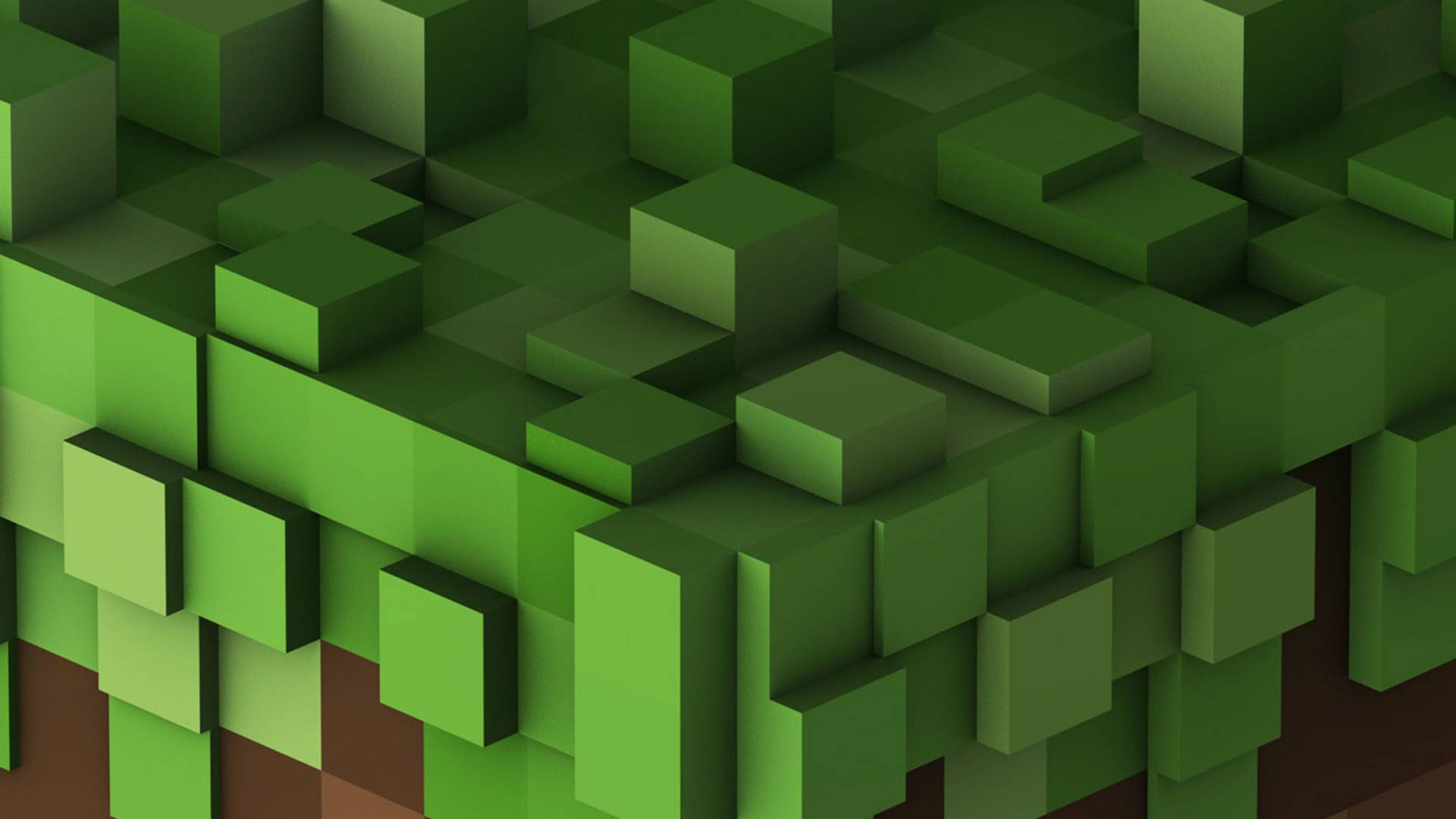 Dirt Grass Block Close-up 2560x1440 Minecraft Background