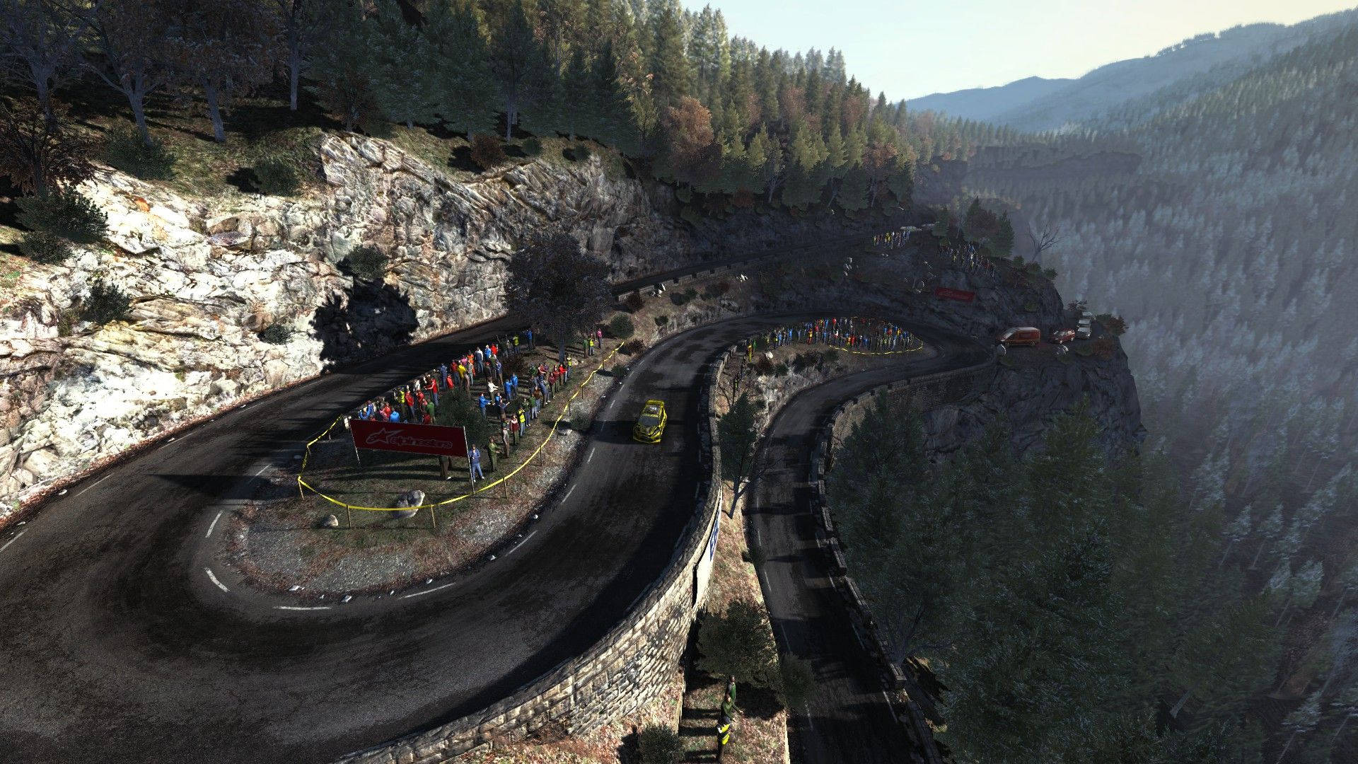 Dirt Rally Mountain Side Race Track