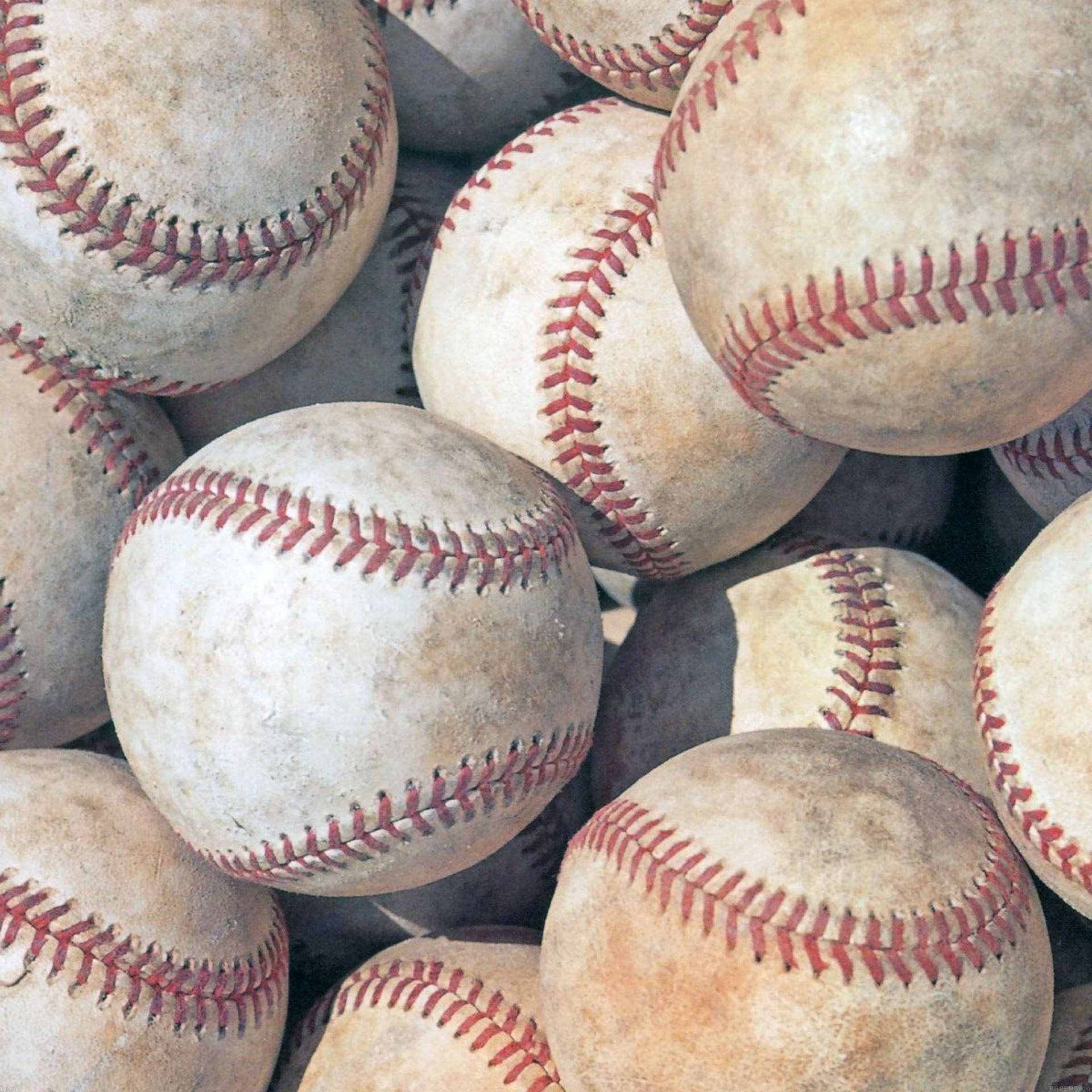 Dirty Baseball Pile Background
