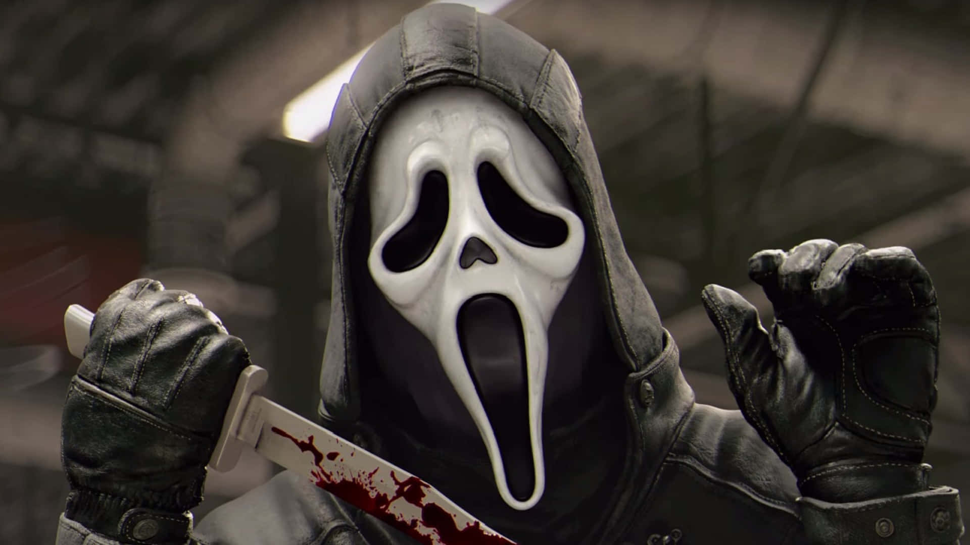 Dirty Knife Ghost Face Pfp Background